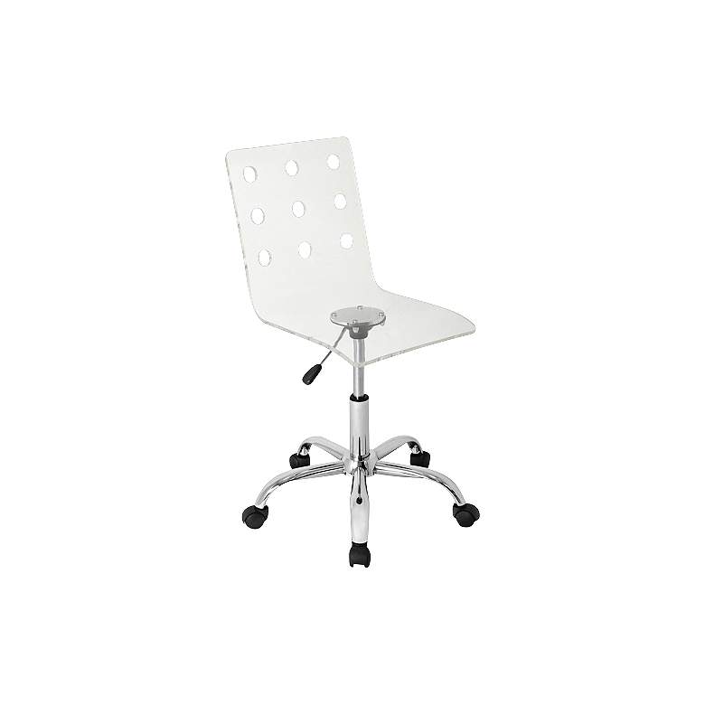 Image 1 Swiss Clear Acrylic Office Chair