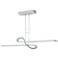 Switchback 49.8" Wide Vintage Platinum LED Pendant