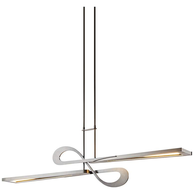 Image 2 Switchback 49 3/4 inchW Steel LED Kitchen Island Light Pendant