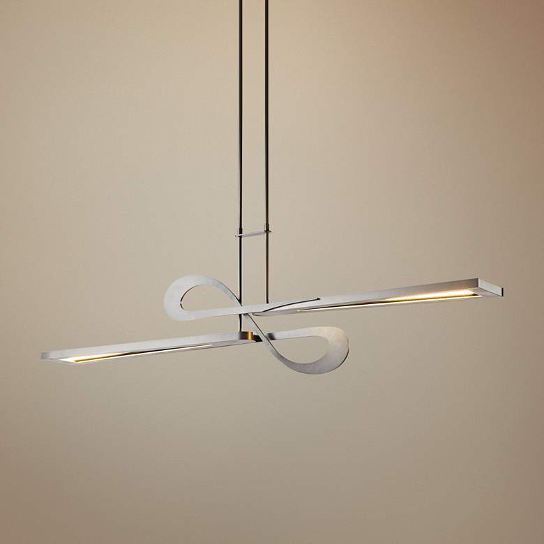 Image 1 Switchback 49 3/4"W Steel LED Kitchen Island Light Pendant