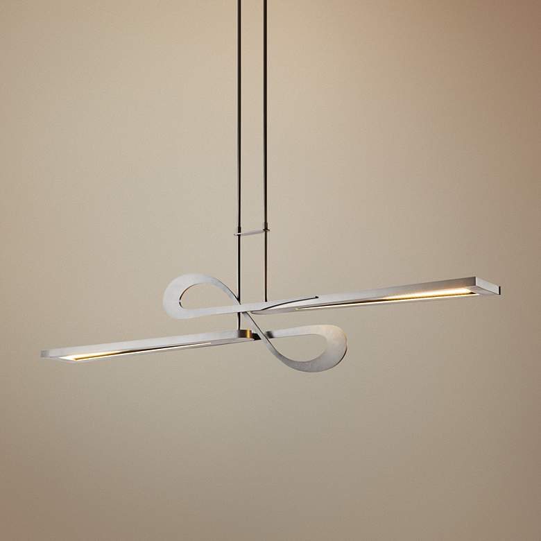 Image 1 Switchback 49 3/4 inchW Steel LED Kitchen Island Light Pendant