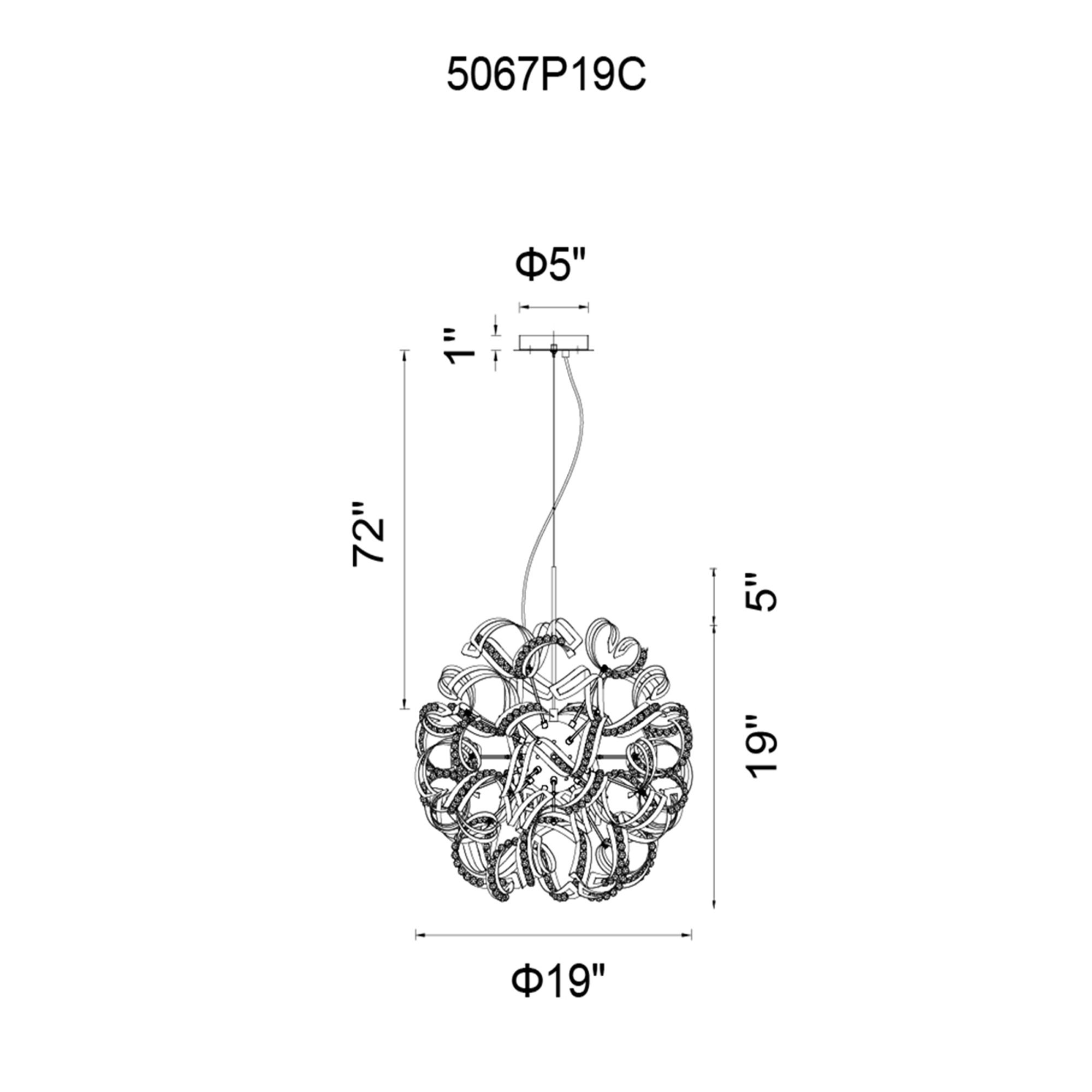 Image 6 Swivel 12 Light Chandelier With Chrome Finish more views