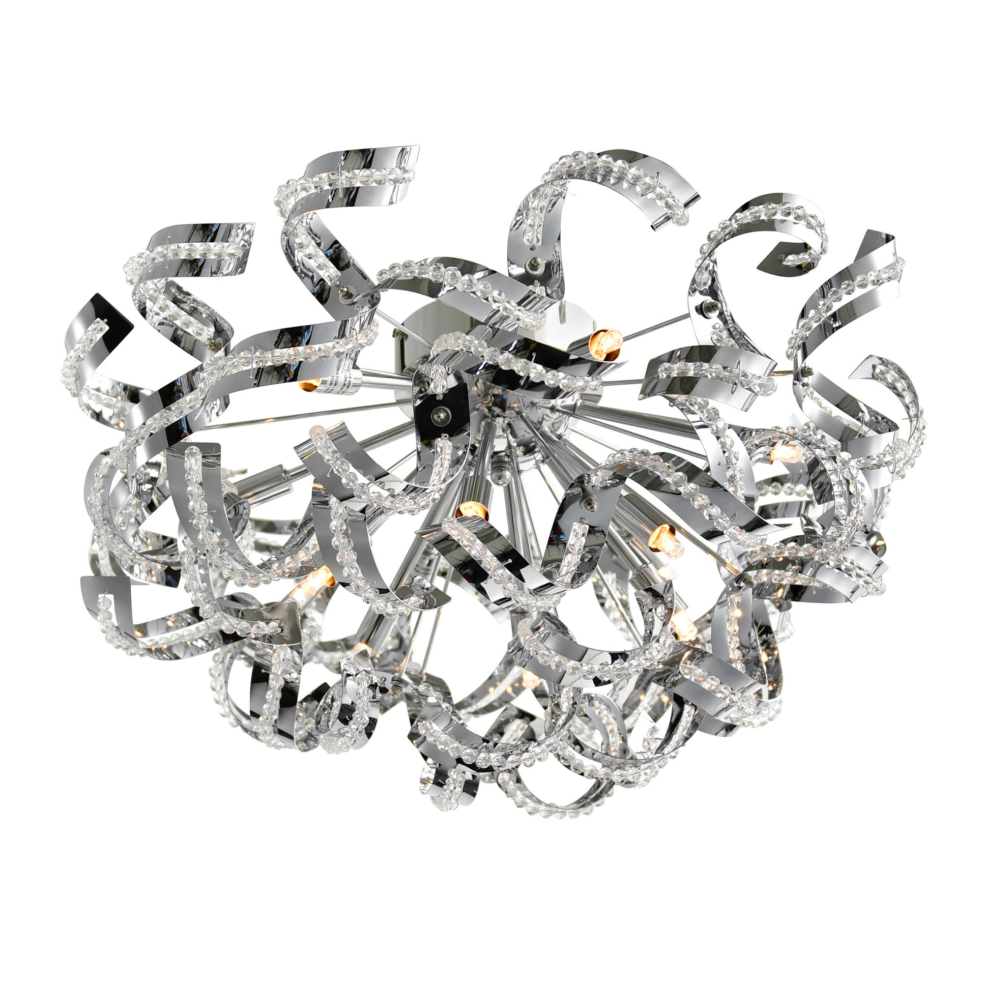 Image 2 Swivel 13 Light 22in Chrome Flush Mount more views