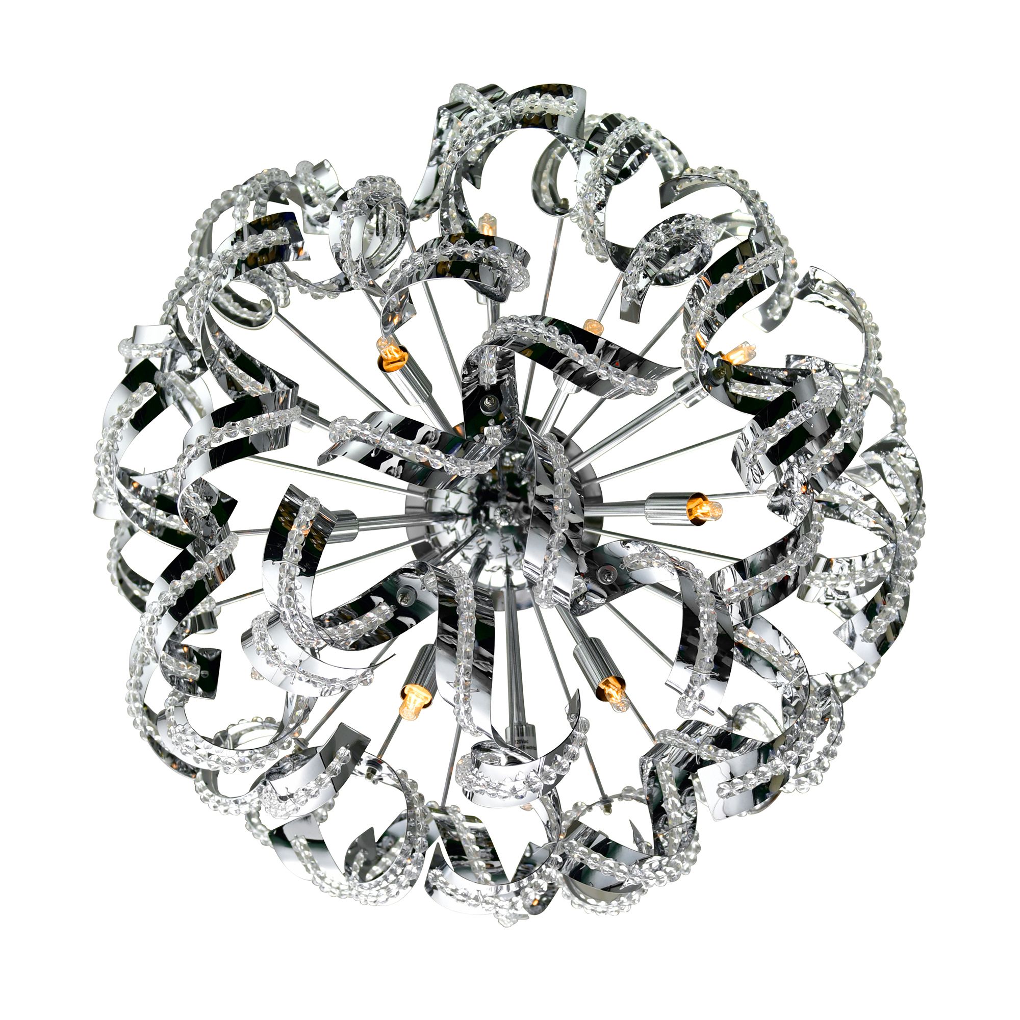 Image 3 Swivel 13 Light 22in Chrome Flush Mount more views