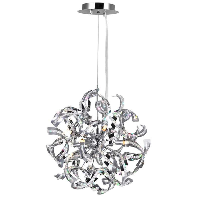 Image 1 Swivel 18 Light Chandelier With Chrome Finish