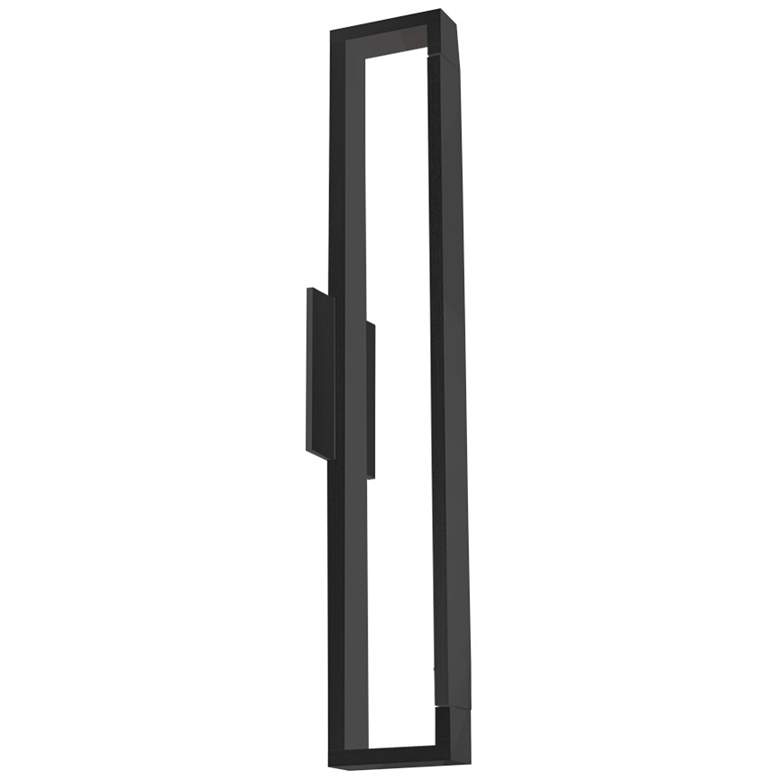 Image 1 Swivel 23 1/2" High Black LED Wall Sconce