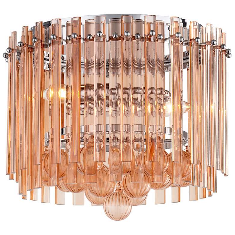 Image 1 Swizzle 11 inch Wide Blush Glass Ceiling Light