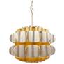 1_Swoon 1-Lt Pendant - Antique Gold/Gold Dust