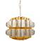 Swoon 1-Lt Pendant - Antique Gold/Gold Dust