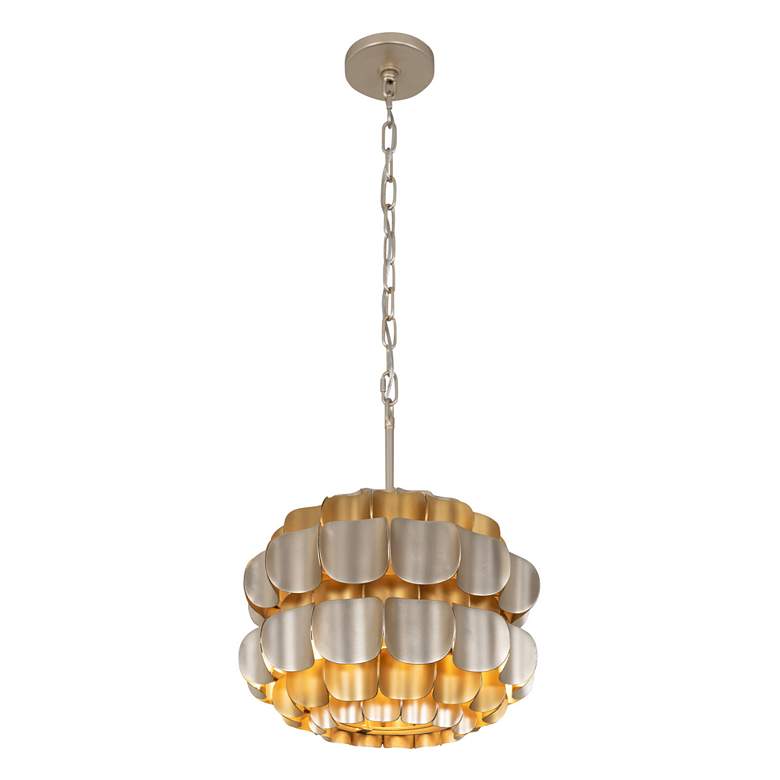 Image 2 Swoon 1-Lt Pendant - Antique Gold/Gold Dust more views