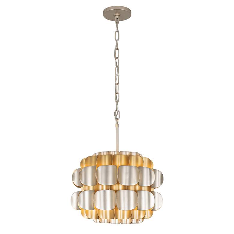 Image 3 Swoon 1-Lt Pendant - Antique Gold/Gold Dust more views