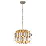3_Swoon 1-Lt Pendant - Antique Gold/Gold Dust more views
