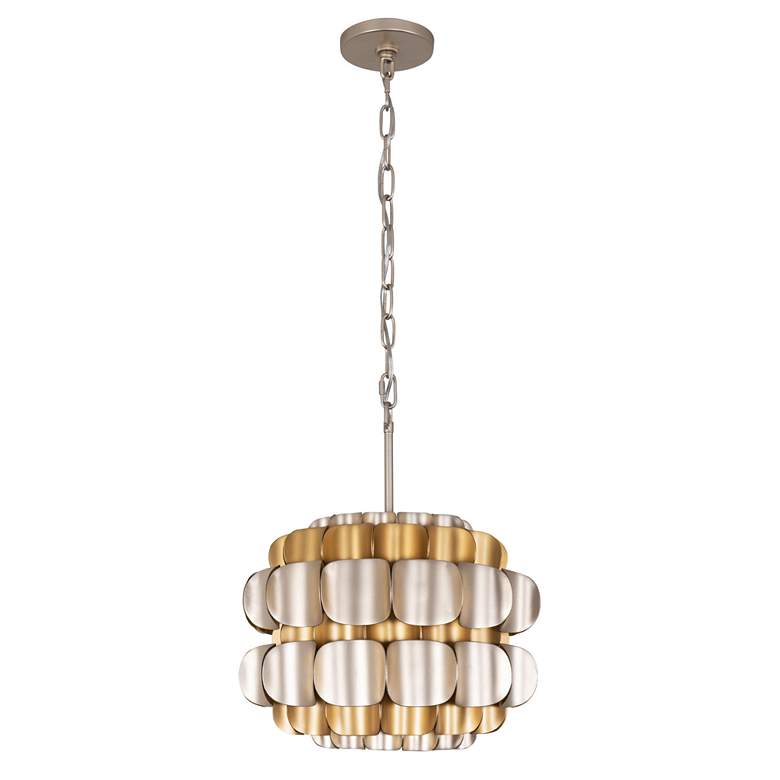 Image 4 Swoon 1-Lt Pendant - Antique Gold/Gold Dust more views