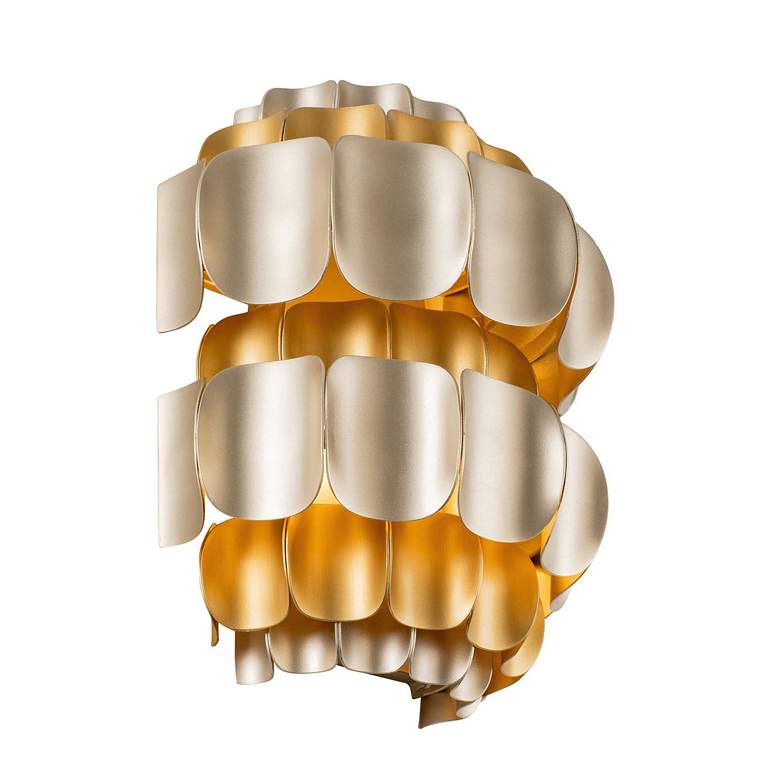 Image 6 Swoon 1-Lt Sconce - Antique Gold/Gold Dust more views