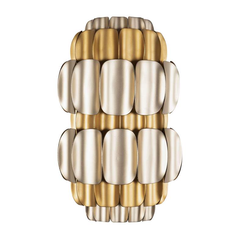 Image 3 Swoon 2-Lt Sconce - Antique Gold/Gold Dust more views