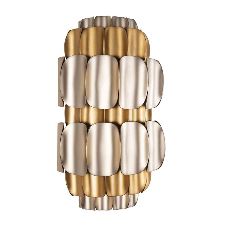 Image 4 Swoon 2-Lt Sconce - Antique Gold/Gold Dust more views