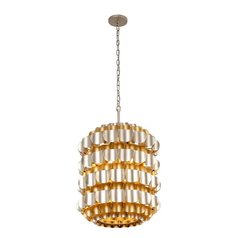 Image 5 Swoon 6-Lt Foyer - Antique Gold/Gold Dust more views