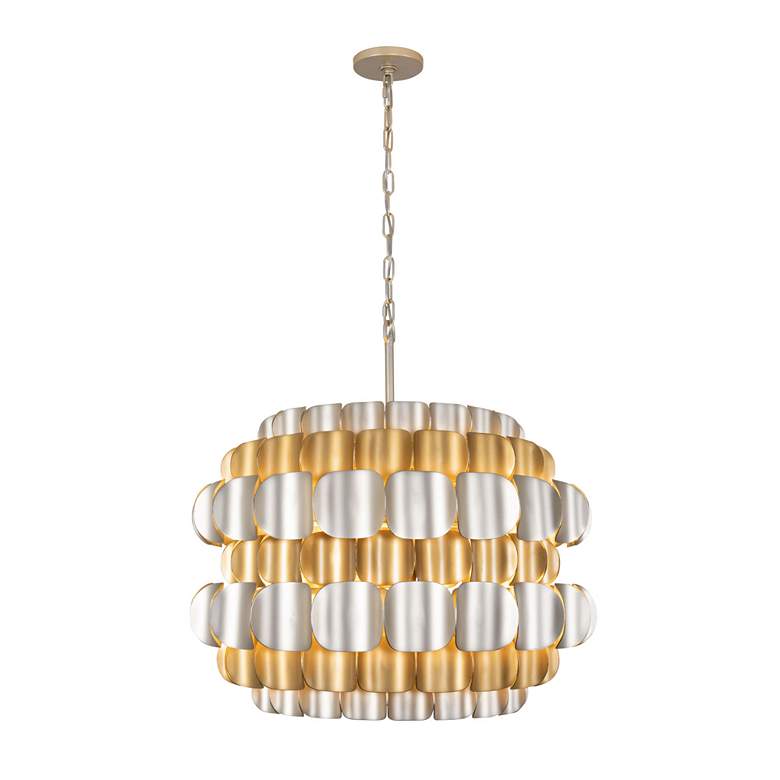 Image 3 Swoon 6-Lt Pendant - Antique Gold/Gold Dust more views