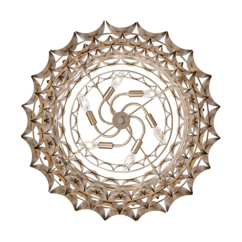 Image 5 Swoon 6-Lt Pendant - Antique Gold/Gold Dust more views