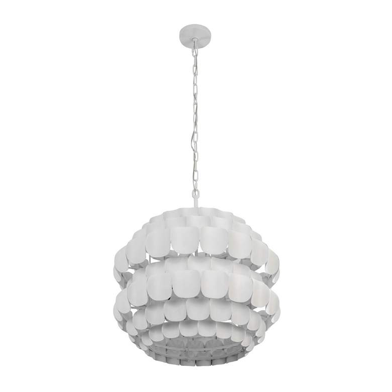 Image 4 Swoon 6-Lt Pendant - Matte White more views