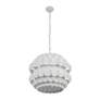 4_Swoon 6-Lt Pendant - Matte White more views