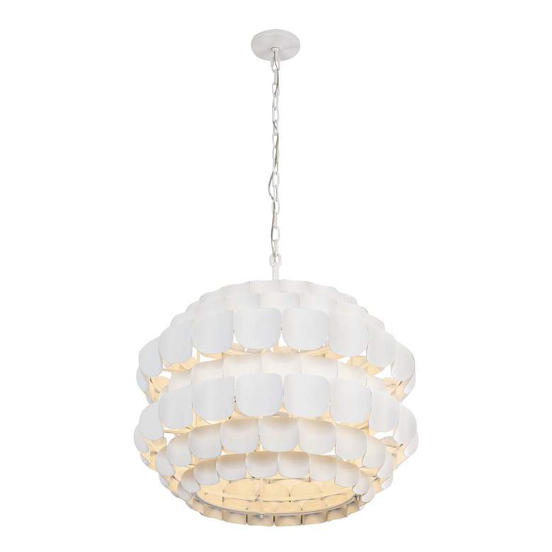Image 5 Swoon 6-Lt Pendant - Matte White more views