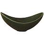 Thumbnail2 of Swoop 20" Wide Modern Ceramic Bowl with Emerald Green Glaze