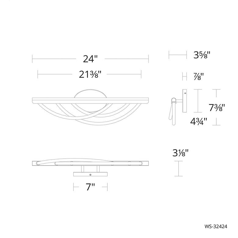 Image 4 Swoop LED Bath Bar more views