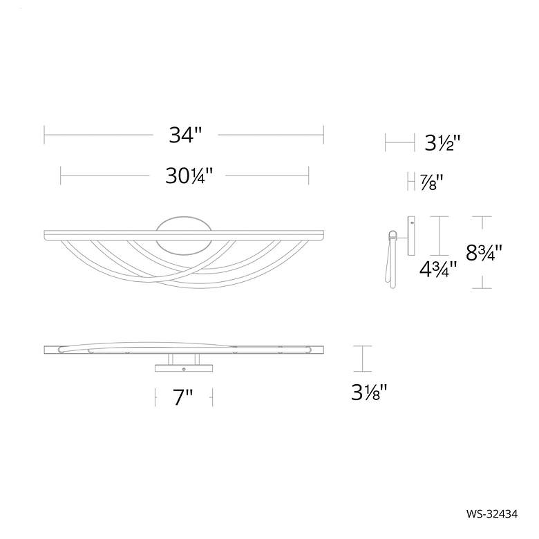 Image 2 Swoop LED Bath Bar more views