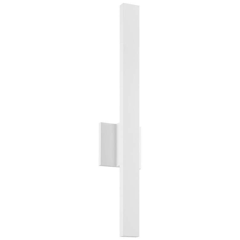 Image 1 Sword 24 1/4 inchH Textured White LED Outdoor Wall Light