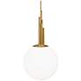 Sybil 14in LED Mini Pendant 2700K in Aged Brass