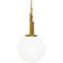 Sybil 14in LED Mini Pendant 2700K in Aged Brass