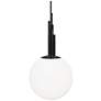 Sybil 14in LED Mini Pendant 2700K in Polished Black Nickel