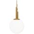 Sybil 14in LED Mini Pendant 3000K in Aged Brass