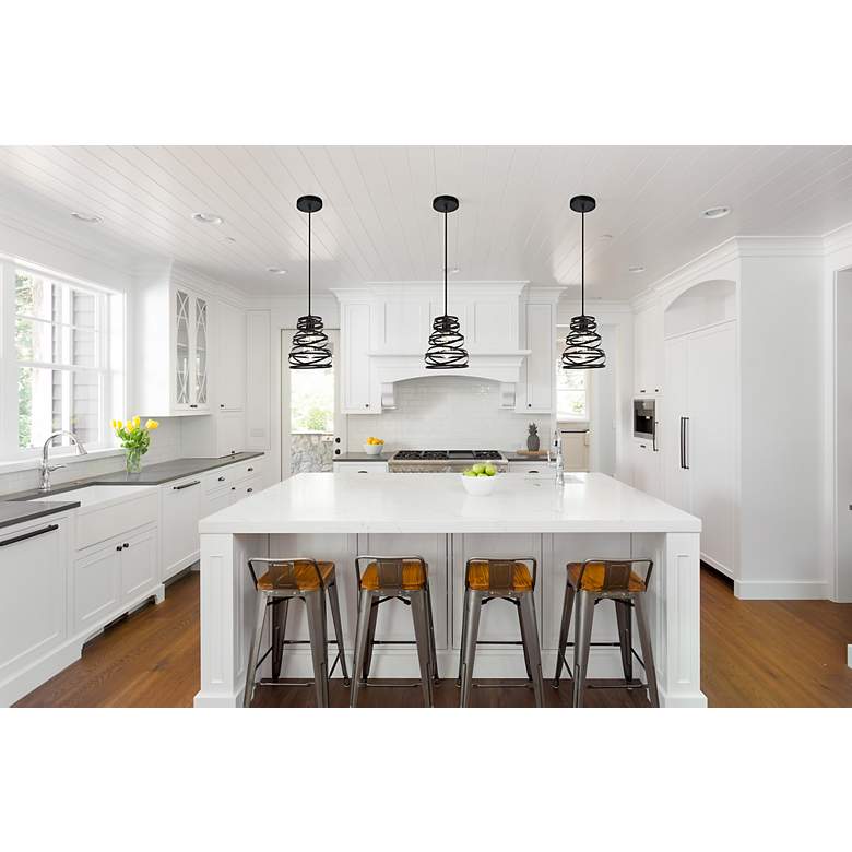 Image 3 Sybil Collection Pendant D7.5 H9.2 Lt:1 Matte Black Finish more views