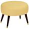 Syble 22" Wide Klein Mustard Yellow Modern Ottoman