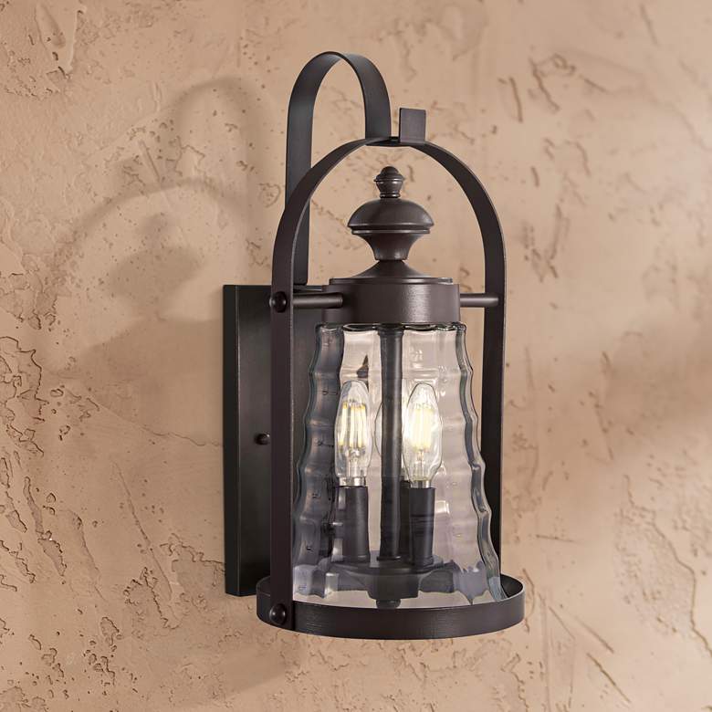 Image 1 Sycamore Trail 17 3/4"H Dorian Bronze Outdoor Wall Light