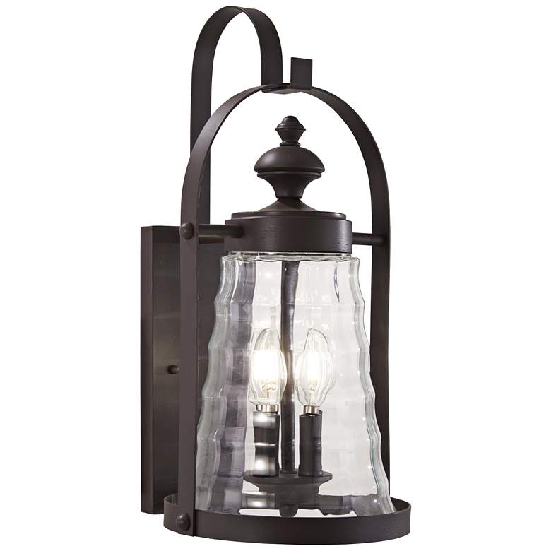 Image 1 Sycamore Trail 20" High Dorian™ Bronze Outdoor Wall Light