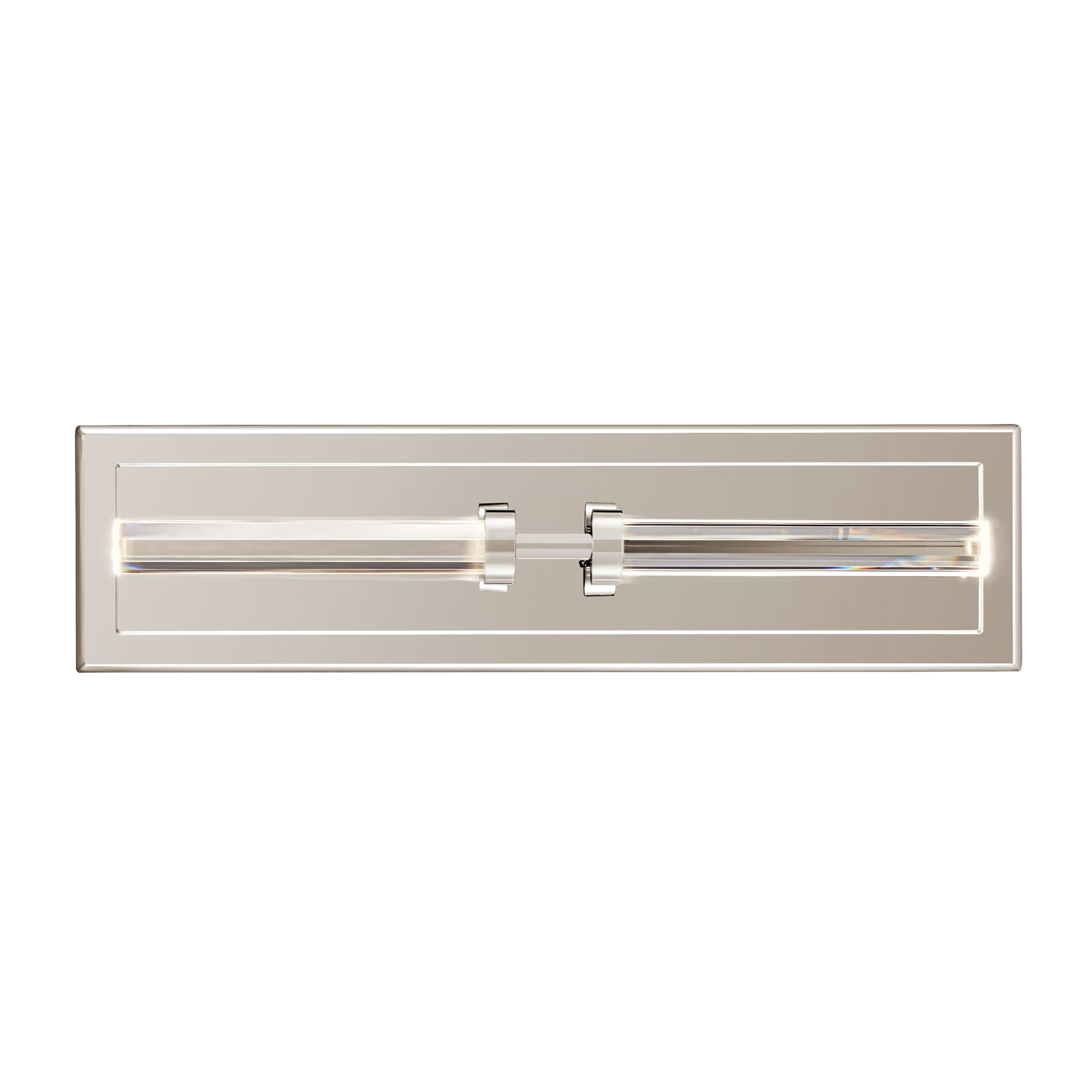 Image 5 Sycara 19 Inch 2 Light LED Wall Sconce with Faceted Crystal in PN more views