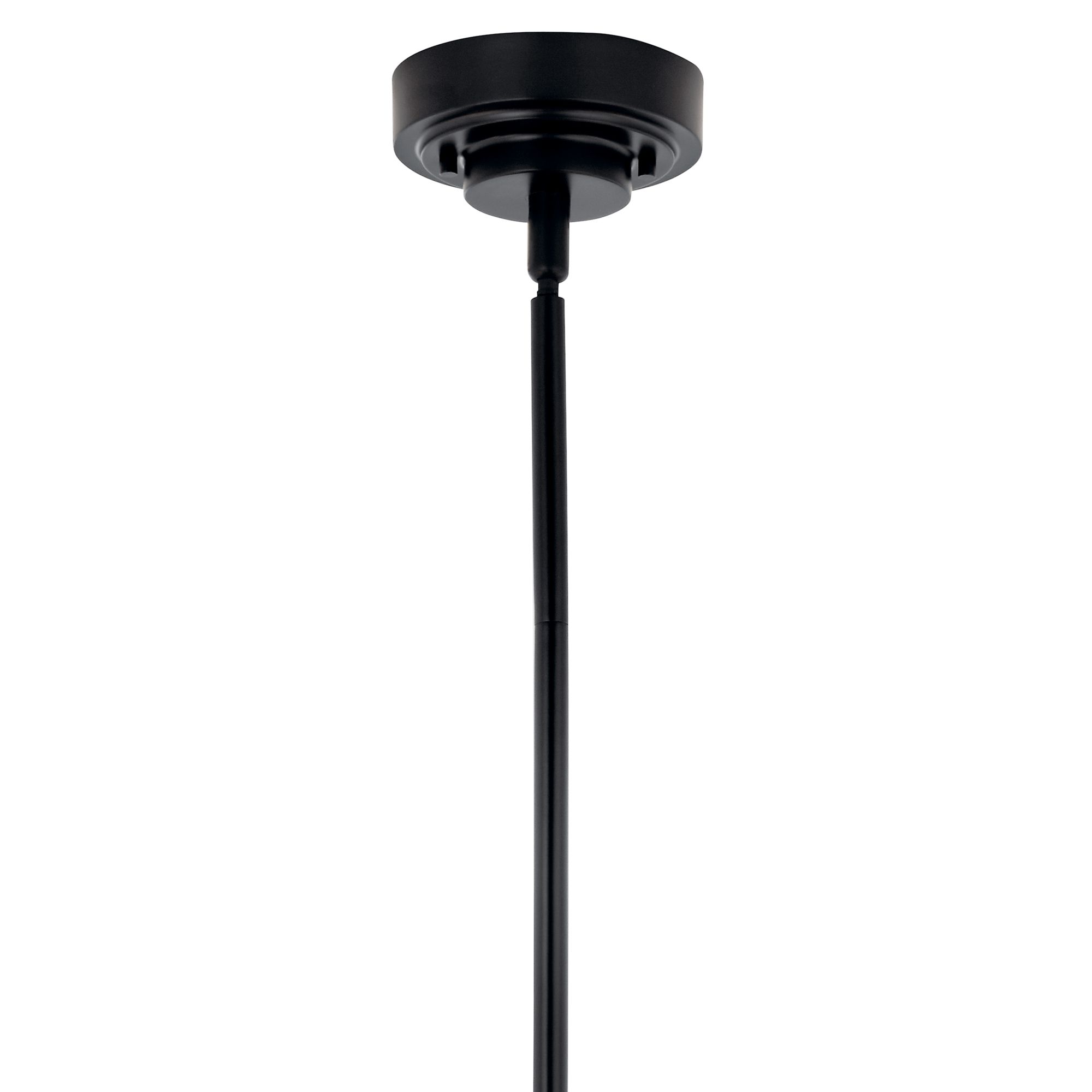 Image 6 Sycara 36.25 Inch 6 Light LED Chandelier with Faceted Crystal in Black more views