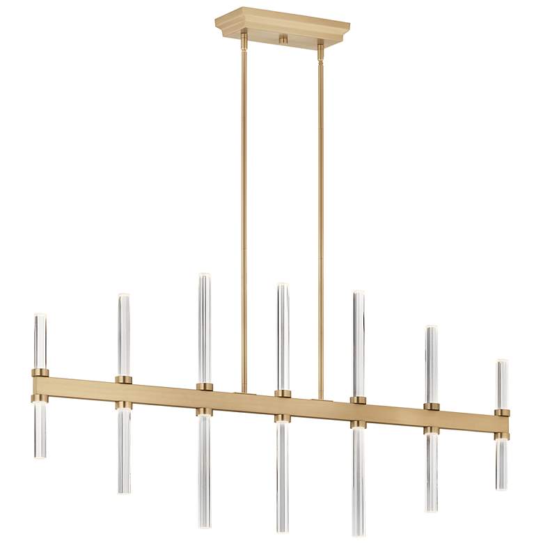 Image 3 Sycara 48 1/4" Wide Champagne Bronze LED Linear Chandelier