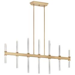 Sycara 48 1/4" Wide Champagne Bronze LED Linear Chandelier
