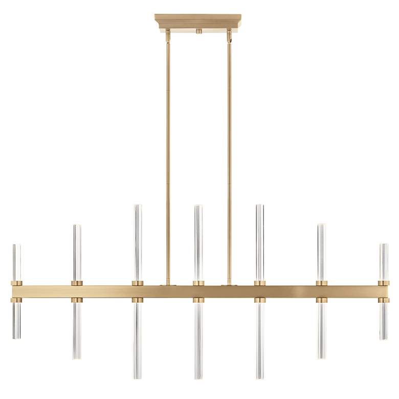 Image 4 Sycara 48 1/4" Wide Champagne Bronze LED Linear Chandelier more views