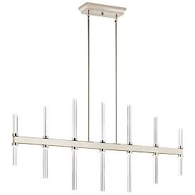 Image1 of Sycara 48 1/4"W Polished 14-Light LED Linear Chandelier