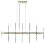 2_Sycara 48 1/4"W Polished 14-Light LED Linear Chandelier more views