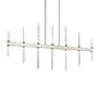 3_Sycara 48 1/4"W Polished 14-Light LED Linear Chandelier more views