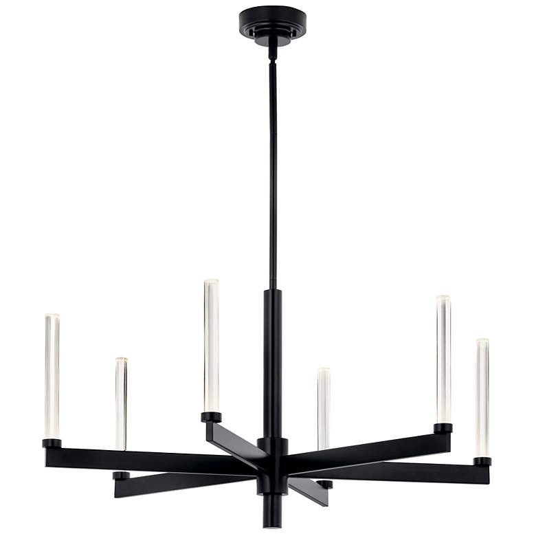 Image 2 Sycara Black Chandelier 6Lt