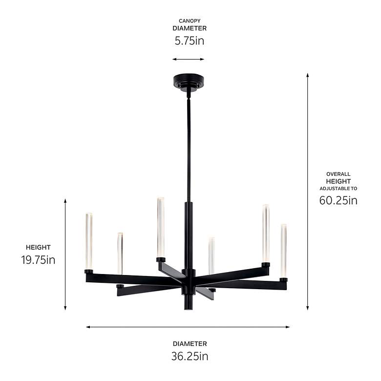 Image 7 Sycara Black Chandelier 6Lt more views