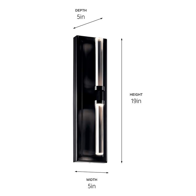 Image 6 Sycara Black Wall Sconce 2Lt more views