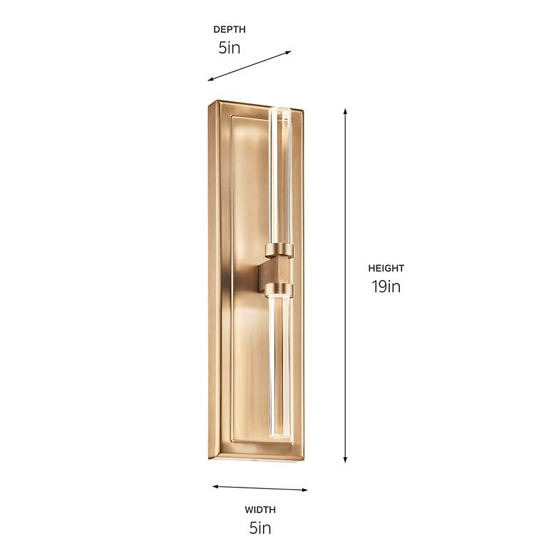 Image 6 Sycara Champagne Bronze Wall Sconce 2Lt more views